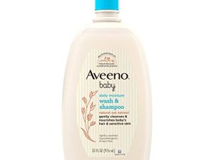 Aveeno Baby Daily Moisture Gentle Bath Wash & Shampoo with Natural Oat Extract