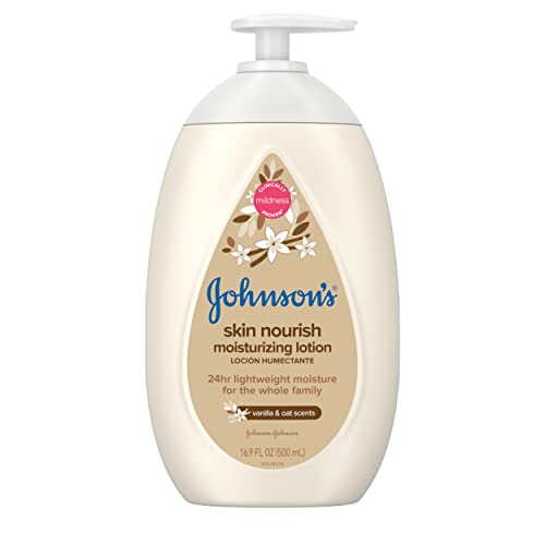 Johnson's Skin Nourish Moisturizing Baby Lotion for Dry Skin with Vanilla & Oat Scents Johnson's Skin Nourish Moisturizing Baby Lotion for Dry Skin with Vanilla & Oat Scents
