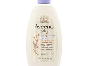 Aveeno Baby Calming Comfort Bath & Wash with Relaxing Lavender & Vanilla Scents & Natural Oat Extract