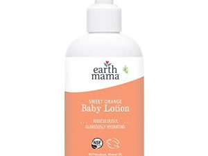 Earth Mama Sweet Orange Baby Lotion | Nourishing Organic Calendula + Rooibos for Sensitive Skin