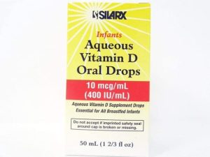 Infants Aqueous Vitamin D Oral Drops 400IU/ml 2-Pak (2 x 50ml) by Silarx