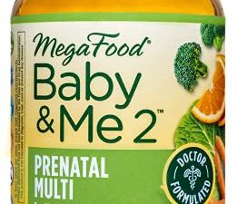 MegaFood Baby & Me 2 Prenatal Multi - Prenatal Vitamins for Mom & Developing Baby - Dr Formulated with Essential Nutrients like Folic Acid