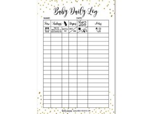 Newborn Baby Log Tracker Journal Book
