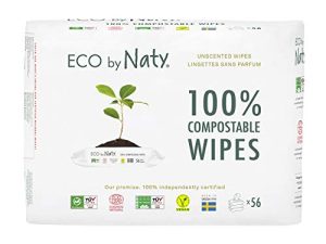 Eco by Naty Unscented Baby Wipes - 100% Compostable and Plant-Based Wipes