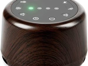 Anescra White Noise Sound Machine and Night Light for Home Office with 24 Soothing Nature Sounds