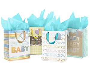 YE GIVING Baby Gift Bags With Tissue