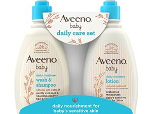 Aveeno Baby Daily Care Gift Set with Natural Oat Extract & Oatmeal