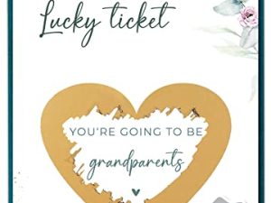 JoliCoon Pregnancy announcement scratch card - You are going to be grandparents - Baby announcement with envelope - Eukalyptus