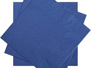 Spakon 100 Pieces 2 Ply Cocktail Napkin Disposable Soft Napkins for Dinner Wedding Party Birthday Bridal Anniversary Reception