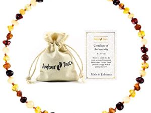 Baltic Amber Necklace (Unisex) 13 inch. Natural Amber from Baltic Region