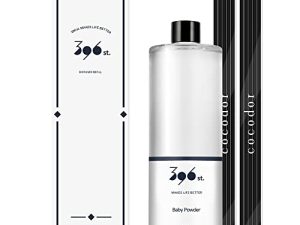 396 st. Reed Diffuser Oil Refill/Baby Powder/16.9oz(500ml)/10 Fiber Reed Sticks/Aroma Therapy