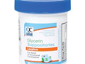 Quality Choice Pediatric Glycerin Suppositories Laxative Relief 25 Ct Each (2 Pack)
