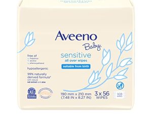 Aveeno Baby Sensitive All Over Wipes with Aloe & Natural Oat Extract for Face