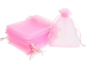 Mudder 50 Pack Organza Gift Bags Wedding Party Favor Bags Jewelry Pouches Wrap