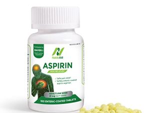 NobleAid Pure Low Dose Baby Aspirin 81mg for Adults