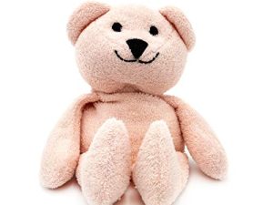 Thermal-Aid Zoo — Bella The Pink Bear — Kids Hot and Cold Pain Relief Heating Pad Microwavable Stuffed Animal and Cooling Pad — Easy Wash