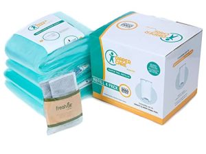 4 Pack Diaper Refill Liners - Compatible with Dekor CLASSIC Regular Size Pail- Disposable Diaper Pail Liners Hold Up To 2000 Diapers – Baby Scented Refills with Bamboo Charcoal Smell Eliminator Bags