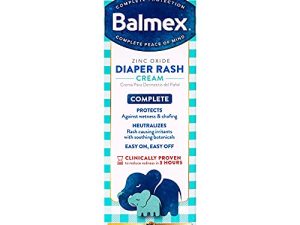 Balmex Complete Protection Baby Diaper Rash Cream with Zinc Oxide + Soothing Botanicals