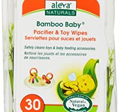 Aleva Naturals Bamboo Baby Pacifier and Toy Wipe