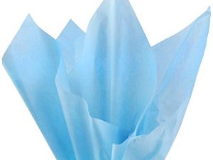 PMLAND Premium Quality Gift Wrapping Paper - Sky Blue - 15 Inches X 20 Inches 100 Sheets