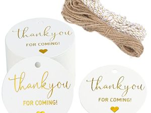 100Pcs Thank You for Coming Tags