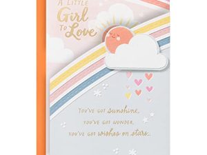 Hallmark Baby Shower Card for Baby Girl (A Little Girl to Love) (5RZB1527)
