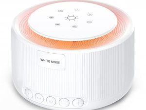Sound Machine- STYFSCP White Noise Machine with 30 Natural Soothing Sounds 36 Level Volume Light 3 Timer Memory Function
