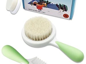 Baby Hair-Brush and Comb Set Includes Soft Baby Brush