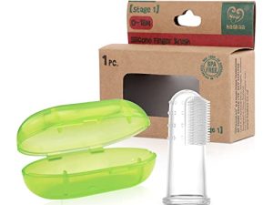 haakaa Silicone Baby Finger Toothbrush Set