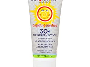 California Baby Super Sensitive Broad-Spectrum SPF 30+ Sunscreen | No Frangrance - 100% Plant-Based (USDA-Certified) | Allergy-Friendly | Benzene-Free | Baby