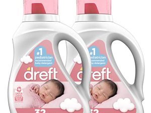 Dreft Stage 1: Newborn Hypoallergenic Baby Laundry Detergent Liquid Soap (HE)