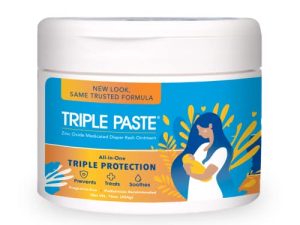 Triple Paste Diaper Rash Cream for Baby - 16 oz Tub - Zinc Oxide Ointment Treats