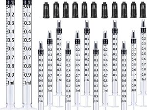 1ml Syringes with Caps (Pack of 50pcs)