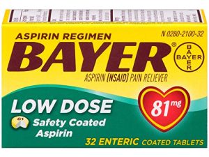 Aspirin Regimen Bayer 81mg Enteric Coated Tablets