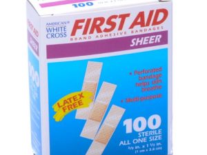 Bandage Junior Size Plastic 3/8 X 1 1/2 100/box