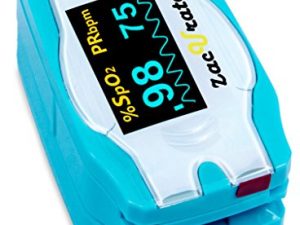 Zacurate Children Digital Fingertip Pulse Oximeter Blood Oxygen Saturation Monitor with Adorable Animal Theme (not for newborn/infant)
