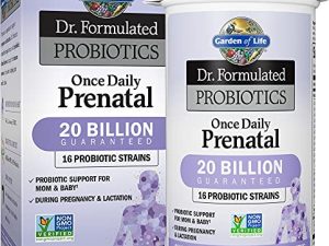 Garden of Life - Dr. Formulated Probiotics Once Daily Prenatal - Acidophilus and Bifidobacteria Probiotic Support for Mom and Baby - Gluten