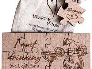 Heart's Sign Pregnancy Announcement Puzzle | Baby Announcement Puzzle | Gender Reveal Puzzle | Pregnancy Announcement for Grandparents | Pregnancy Announcement for Dad