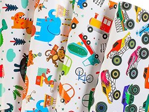 BULKYTREE Birthday Wrapping Paper for Boys Kids